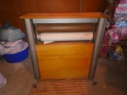 Magiel ręczny do prasowania tkanin PRL vintage dobry stan kompletny