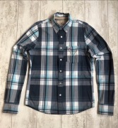 Hollister Stylowa Logowana Koszula Męska roz. M Krata 100% Bawełna Idealna