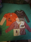 Zestaw bluzek na długi rękaw rozmiar 146 dla dziewczynki różnokolorowe