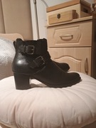 r.36 LASOCKI Damskie botki skóra naturalna 