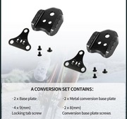 Adapter do pedałów szosowych jak Shimano SM-SH40 SPD-SL na SPD Zestaw 75g