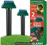 Solarny mocny odstraszacz kretów, nornic