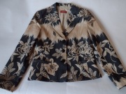 Żakiet taliowany, kwiatowy wzór, 64% bawełna ,,Tajfun" roz. 38