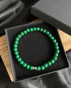 Bransoletka męska z malachitem.
