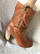 Botki jesienne brązowe rozmiar 40