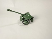 żołnierzyki PRL, polska wypraska, armata, 1/32 WWII