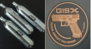 Nabój CO2 ASG 32 szt. + naszywka GLOCK 19 na rzep gratis