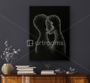 Obraz akryl na płótnie abstrakcja ręcznie malowany 60x80