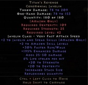 D2R Diablo 2 Ladder S3 Zemsta Tytana Tytany