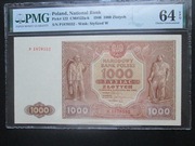 banknot 1000 złotych 1946r PMG 64 EPQ