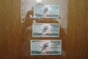 Korea Północna zestaw banknotów 3 sztuki stan 1