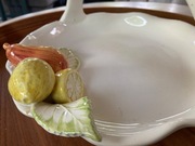 Stary Vintage ceramiczny koszyk z owocami Italy 