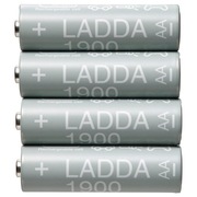 Grube paluszki akumulatorki baterie IKEA AA R6 1900mAH 4 szt.
