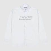 Nowa biała uniseks koszula na długi rękaw z nadrukiem Glittered White 2005