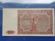 100 złotych 1947r seria G  Stan piękny!