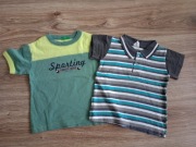 2 x Bluzka koszulka t-shirt krótki rękaw Benetton rozm. 92/98