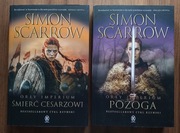 2x ORŁY IMPERIUM Śmierć Cesarzowi, Pożoga - Simon Scarrow - jak NOWE