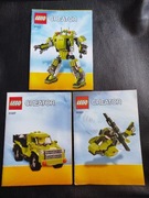 Instrukcja LEGO creator 31007 robot, autko i helikopter