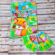 Układanka na rzepy Montessori. Zabawka edukacyjna. Gotujemy lody.