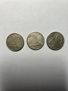 Monety 20zł  z 1983, 1986, 1987 