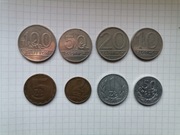 Zestaw monet i banknotów PRL