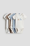 Zestaw 5x Body H&M Rozmiar 56 Bawełna Pięciopak 5pack Dinozaury Newborn