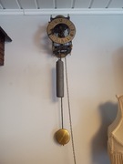 Wiszący zegar ścienny wagowy, szkieletowy 