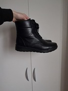 Botki caprice czarne skora trampki buty 37