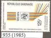 Świat. Dzień Telekomunikacji Mi-935 Gabon