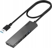 TSUPY Hub USB-A 4x USB-A (1x 3.0 + 3x 2.0), rozdzielacz, kabel 65 cm