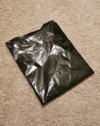 Koszulka męska czarna klasyczna 100% bawełna Nowa Basic T-shirt 200g FoliaL