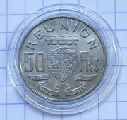 #3930 Reunion 50 franków 1962 piękna 