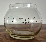 Cukiernica w malowane kolorowe kropki PRL