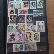 Znaczki na sprzedaż PRL rosyjskie świat