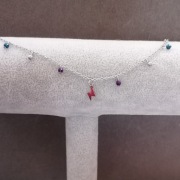 Delikatna bransoletka piorun z hematytem