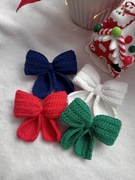 Spinki Handmade Świateczne Kokardki 