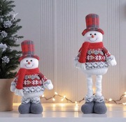 Świąteczny bałwan z rozciągliwymi nogami 