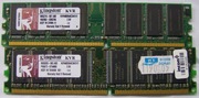 Kingston 512 MB PC-3200 DDR x2 (para=1 GB)
