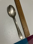 łyżeczka w srebrze WELLNER 90 21 stara posrebrzana