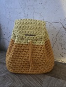 Plecak ręcznie wykonany ze sznura bawełnianego