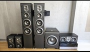 Kino domowe Amplituner Harman/Kardon AVR 225 +Kolumny JBL Subwoofer Aktywny