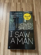 Książka po angielsku thriller I saw a man Sheers