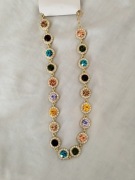 Naszyjnik choker z świecącymi kamykami now 