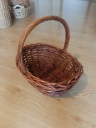 Kosz wiklinowy na zakupy grzyby piknik owalny 45cm x 35cm