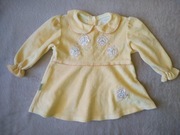 Sukienka Welurowa Brzoskwinowa rozmiar 68 