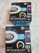 Zestaw inteligentnych lamp punktowych.