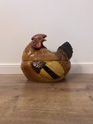 Ceramiczny Kogut Ceramicas Arcola misa ozdobna, pojemnik vintage, Hiszpania