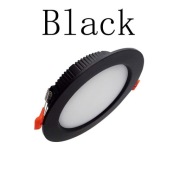 Lampa Sufitowa LED Oprawa Podtynkowa Okrągła 15W 3000K 18cm Czarna