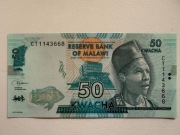 Banknot Malawi 50 Kwacha p-64 2022 unc