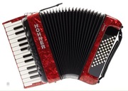 AKORDEON HOHNER BRAVO II 48 CZERWONY
